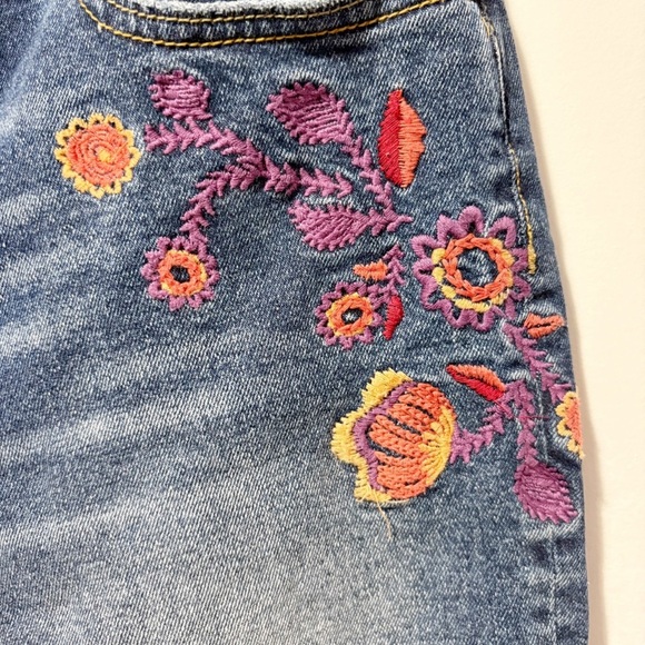 Driftwood Kelly Jeans Floral Embroidered Size 29 Waist 31 Length Bootcut Stretch - Picture 5 of 13